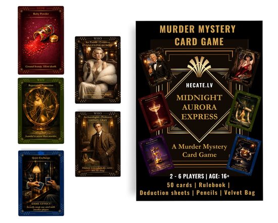 Slepkavība Pusnakts Ekspresī - Detektīvu Kāršu Spēle